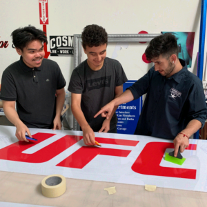 Students at internship